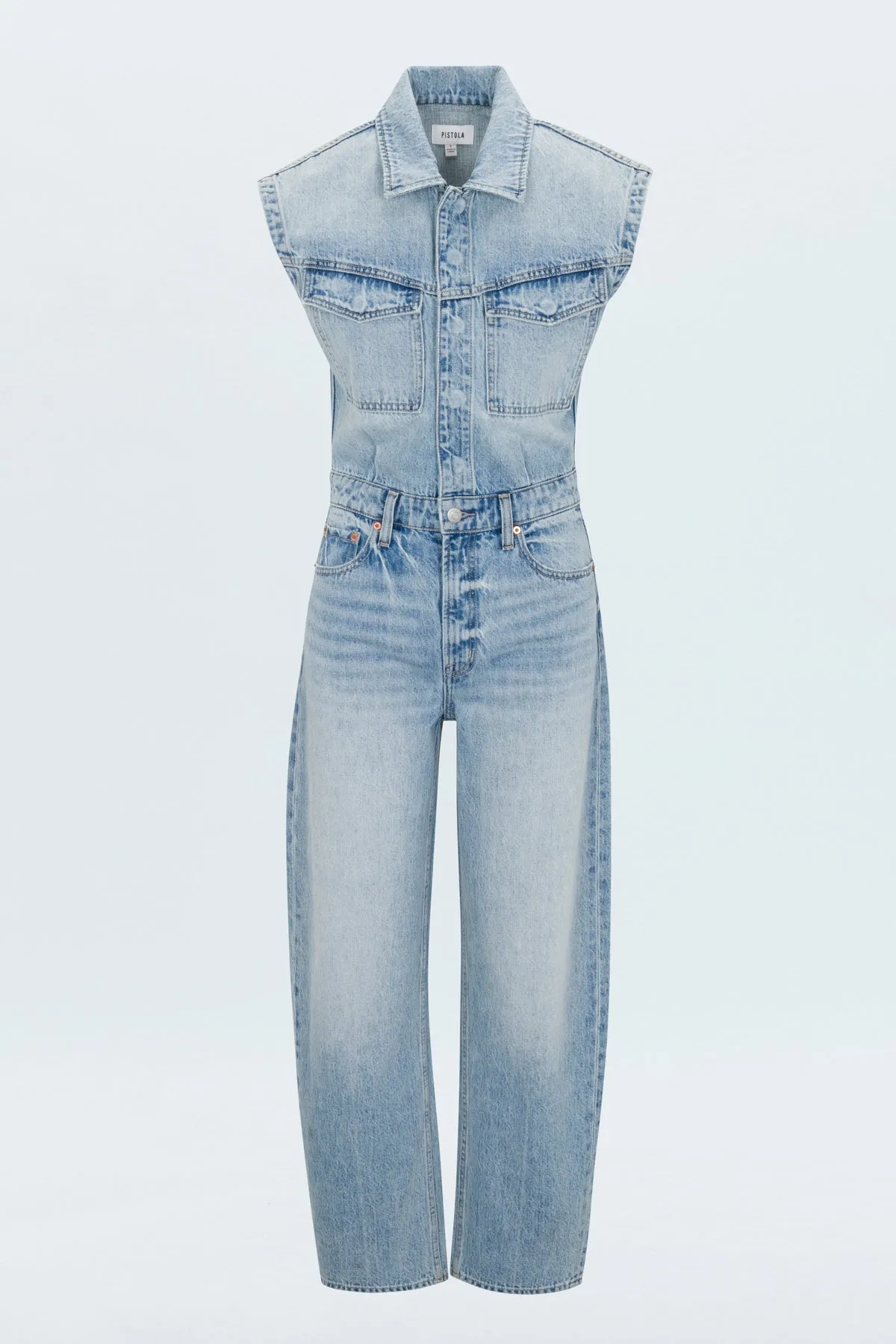 Ace Sleeveless Barrel Leg Jumpsuit | Rally