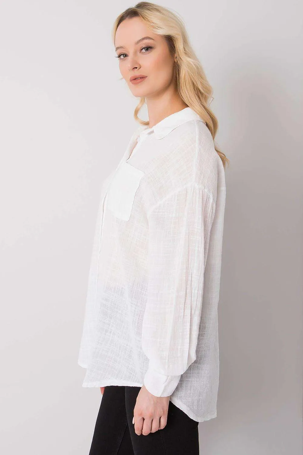 Bella's Elegant Cotton Long Sleeve Top