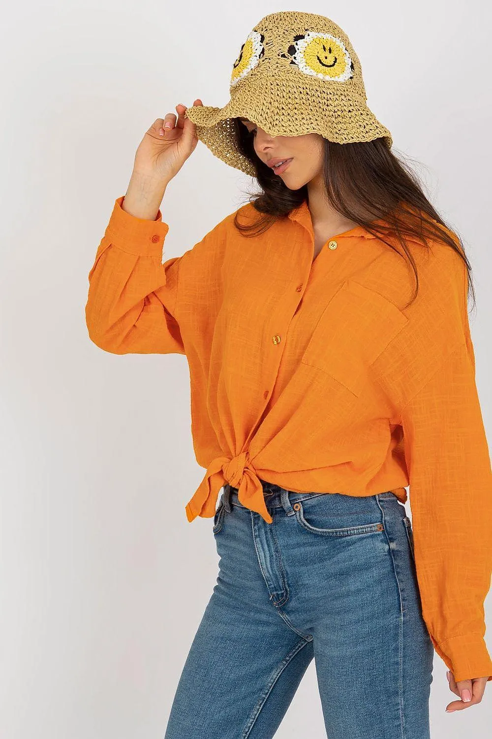Bella's Elegant Cotton Long Sleeve Top