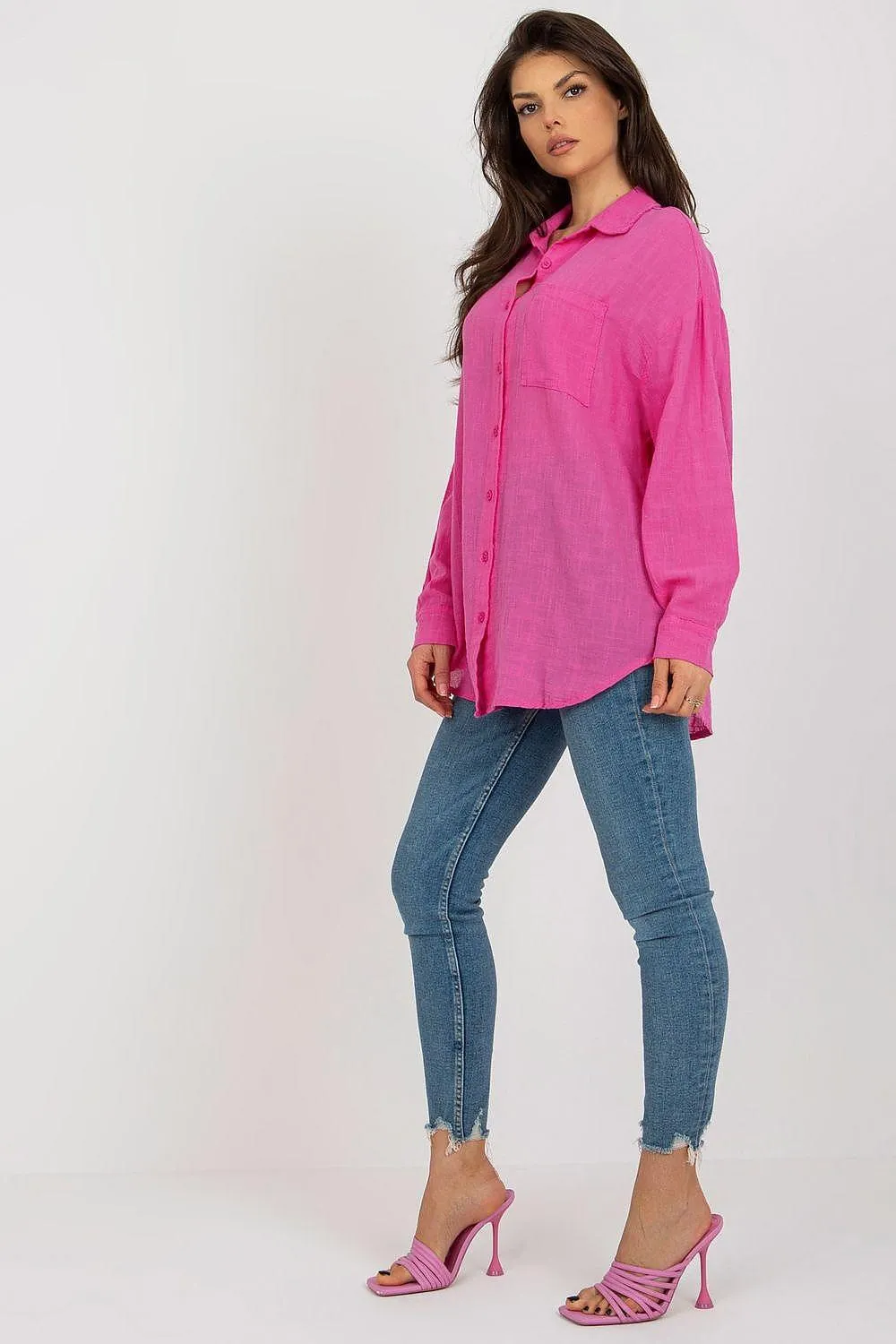 Bella's Elegant Cotton Long Sleeve Top