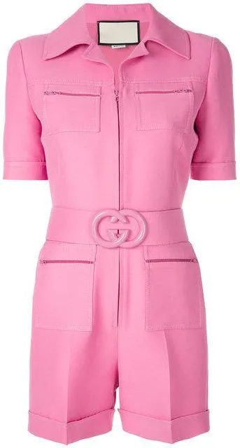 Belted Short Jumpsuit