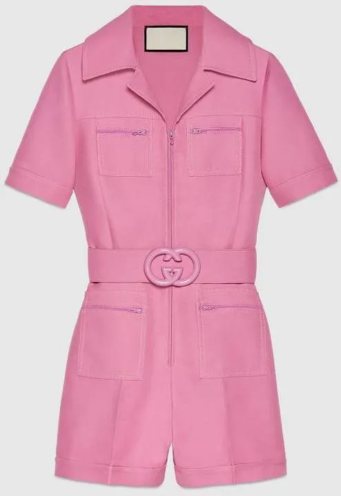 Belted Short Jumpsuit