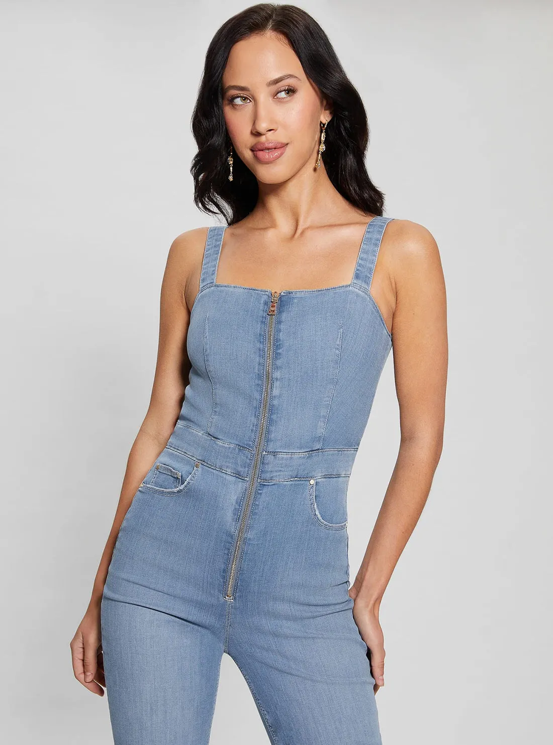 Blue Denim Mariposa Jumpsuit
