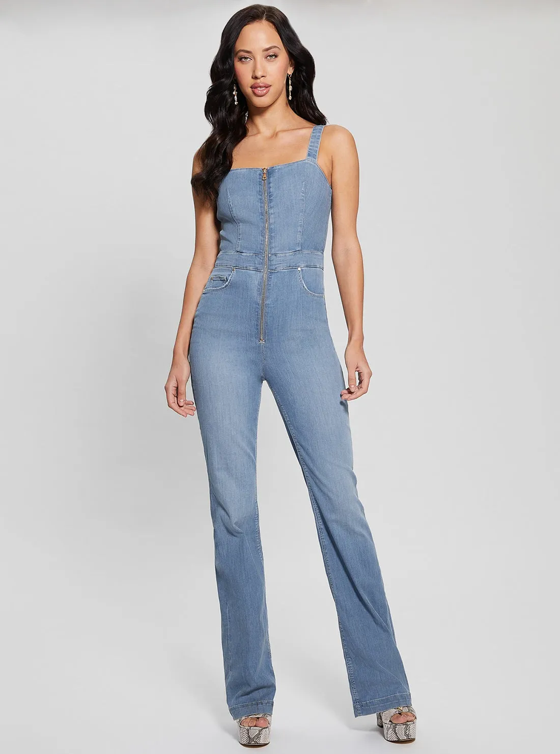 Blue Denim Mariposa Jumpsuit