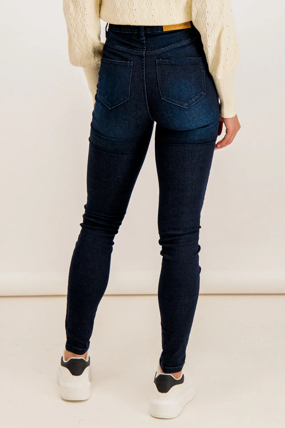 Callie High Waisted Skinny Dark Wash Jeans
