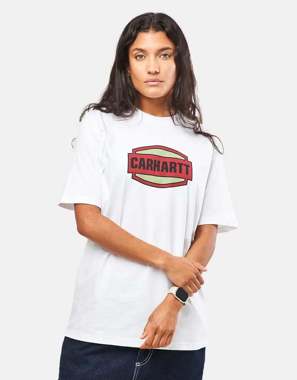 Carhartt WIP S/S Press Script T-Shirt - White