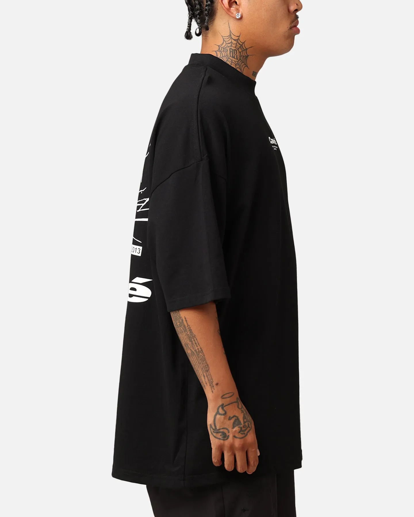 Carré Blasted Oversized T-Shirt Black