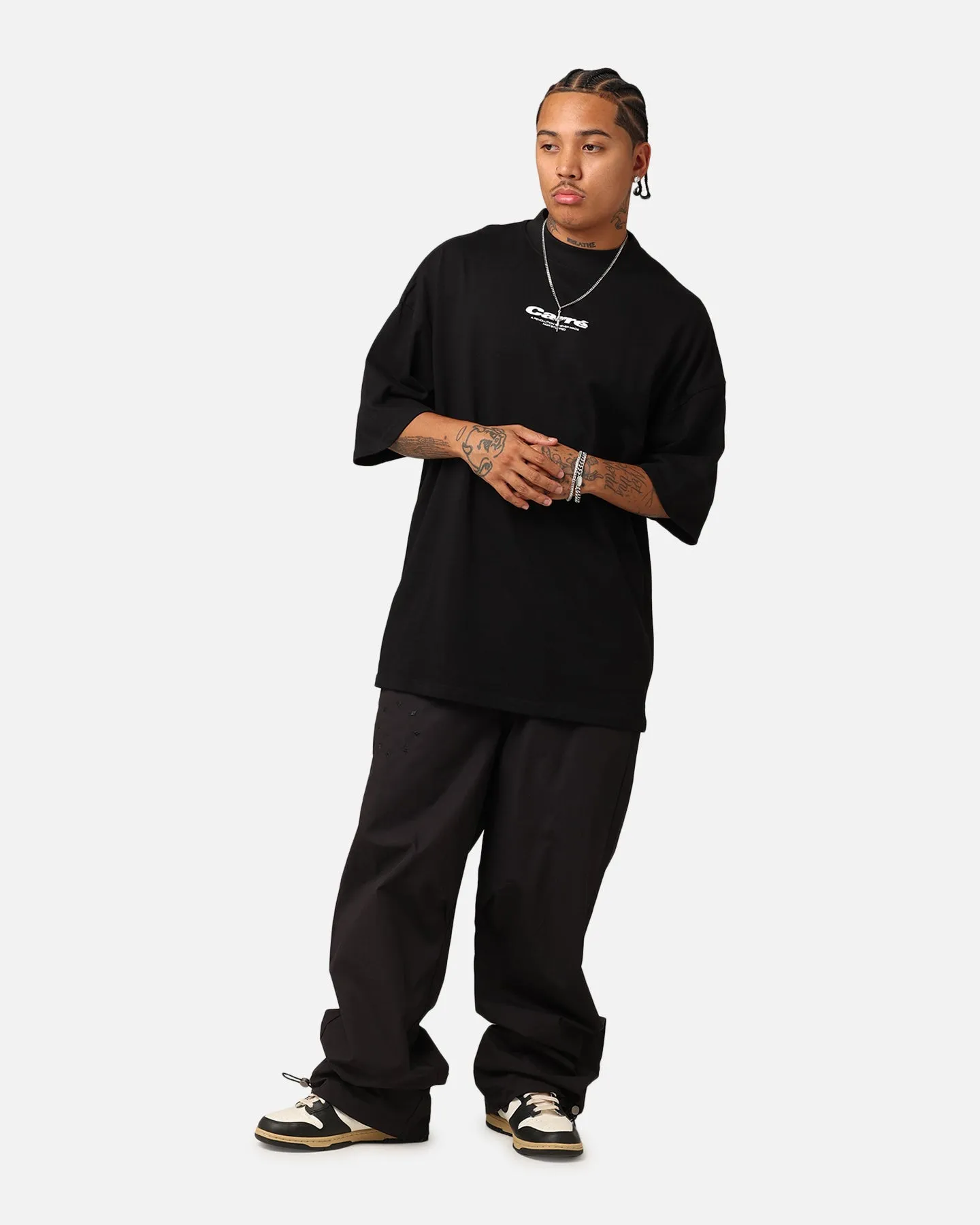 Carré Blasted Oversized T-Shirt Black