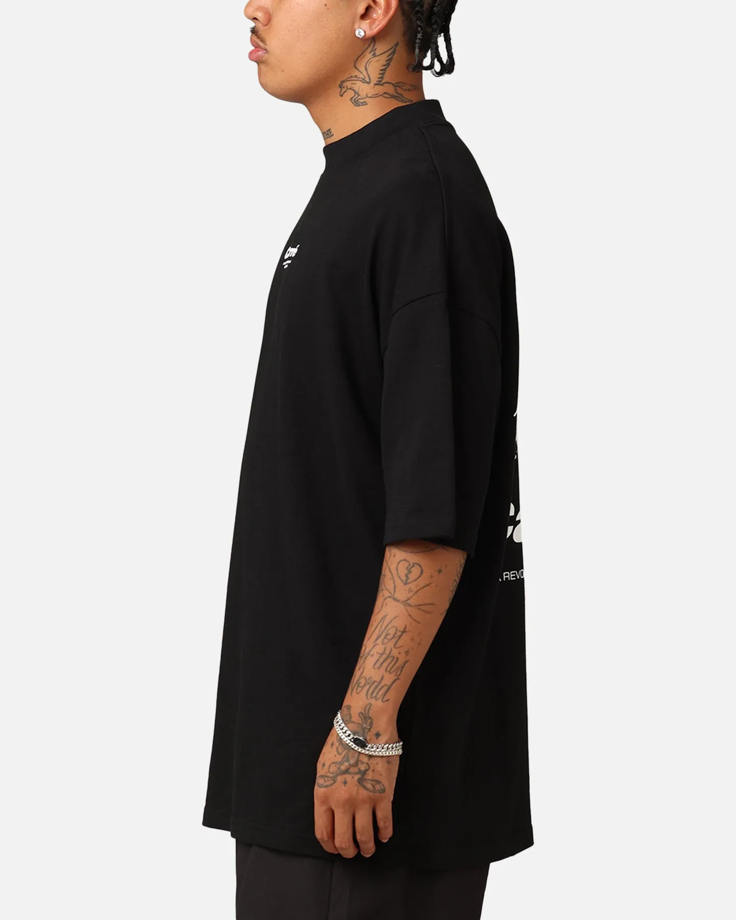 Carré Blasted Oversized T-Shirt Black