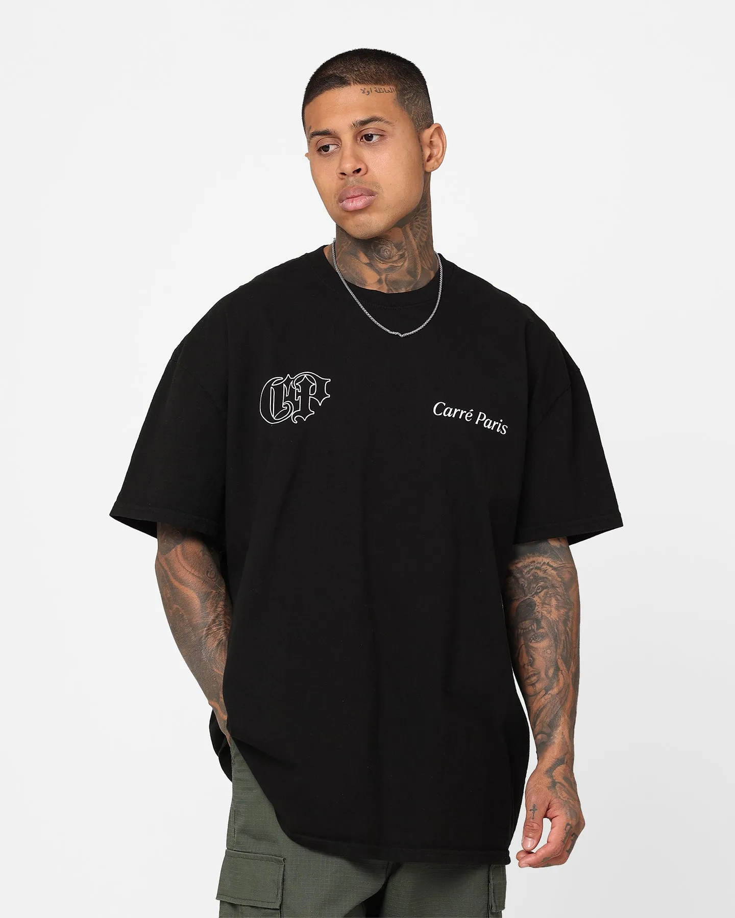 Carre Fallen Oversized T-Shirt Black