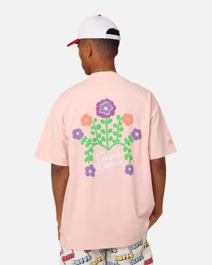 Carre Floraux Oversized T-Shirt Pink