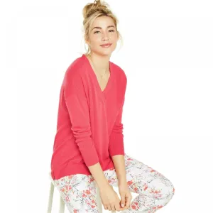 Charter Club Women's Cashmere Oversized V-Neck Sweater
