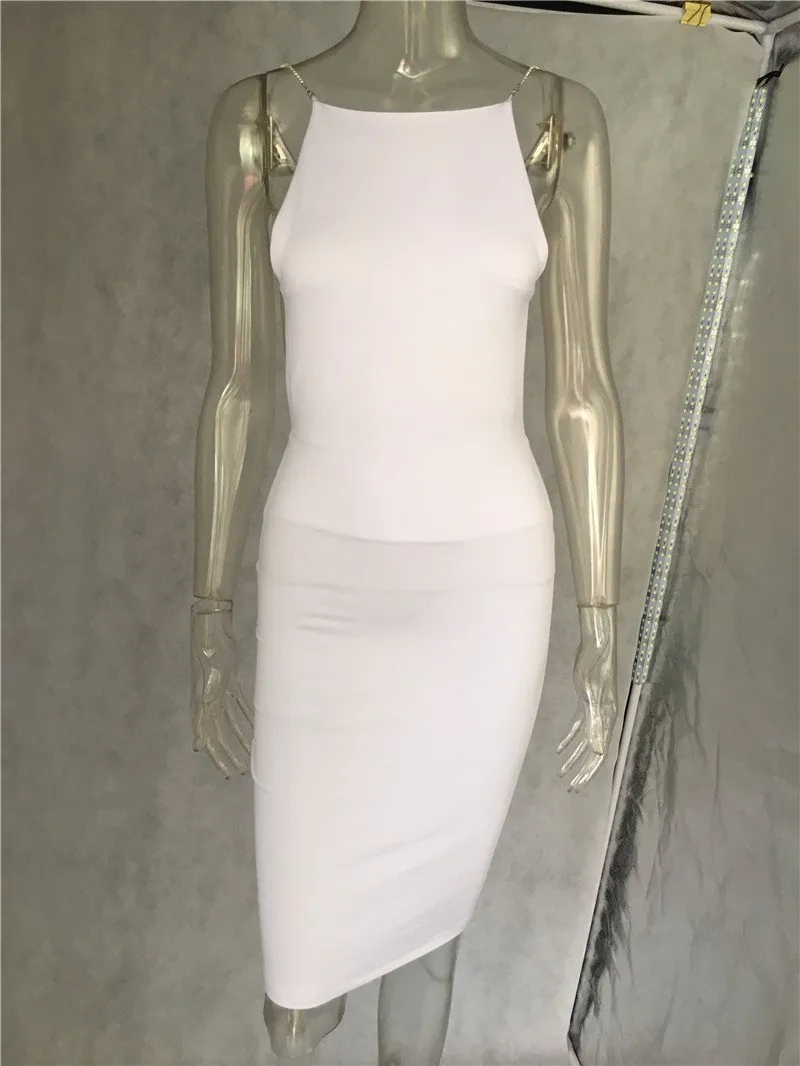 Clearance O-Neck Strap Backless Bodycon Casual Club Mini Dress