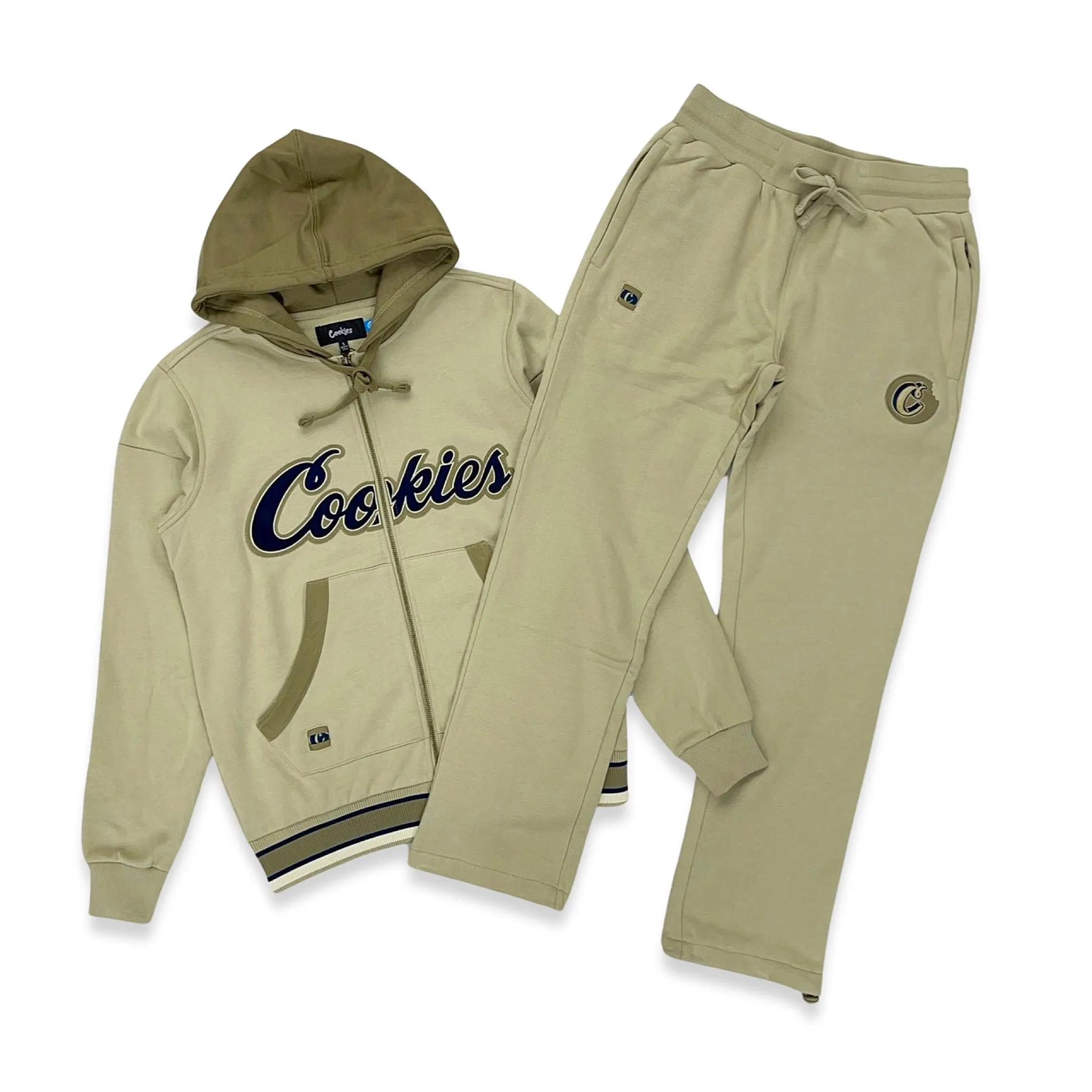 Cookies TRIUMPH ZIP HOODIE JOGGER SET (BROWN)