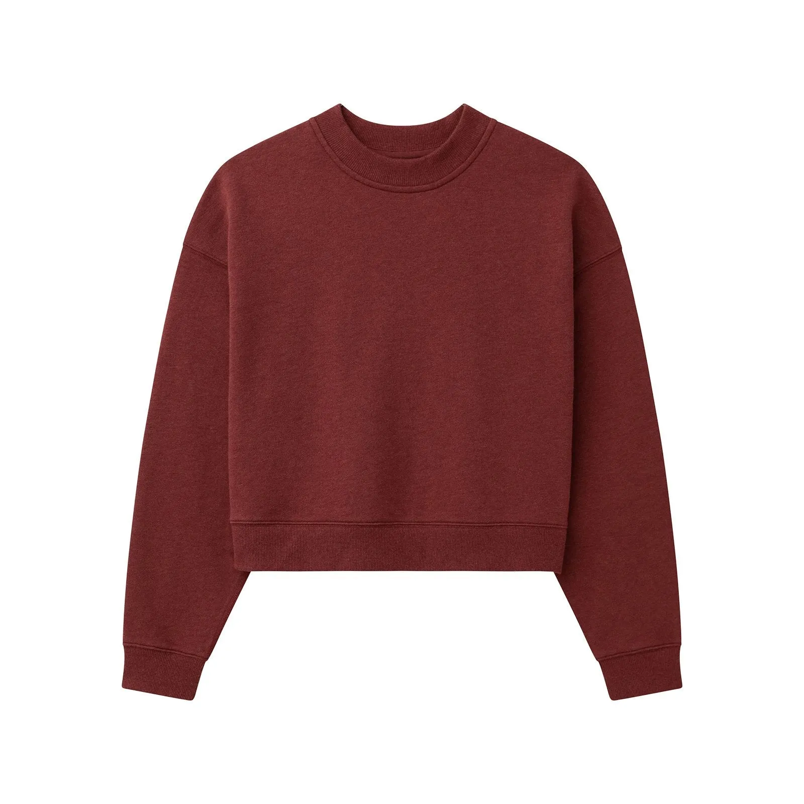 Cropped Fleece Sweatshirt
