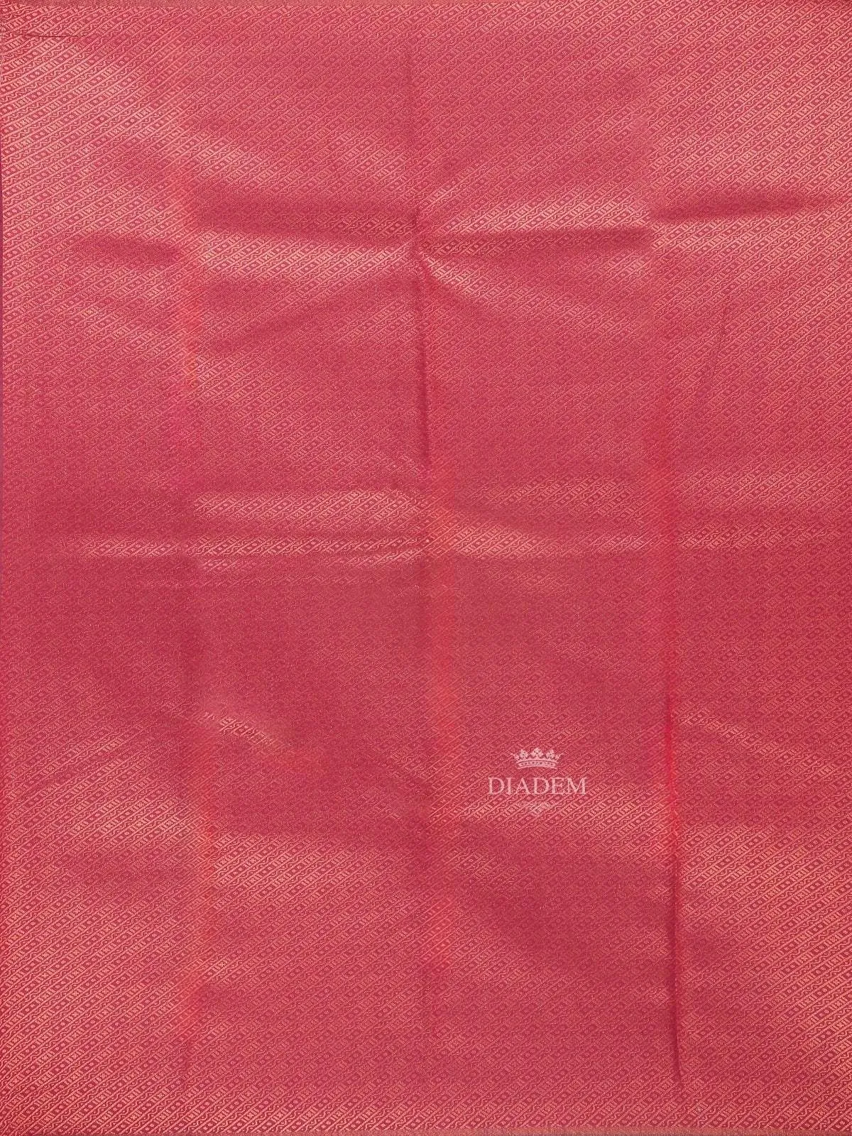 Dark Pink Art Silk Saree with Neli Stripes Pattern on the Body with Matching Zari Border