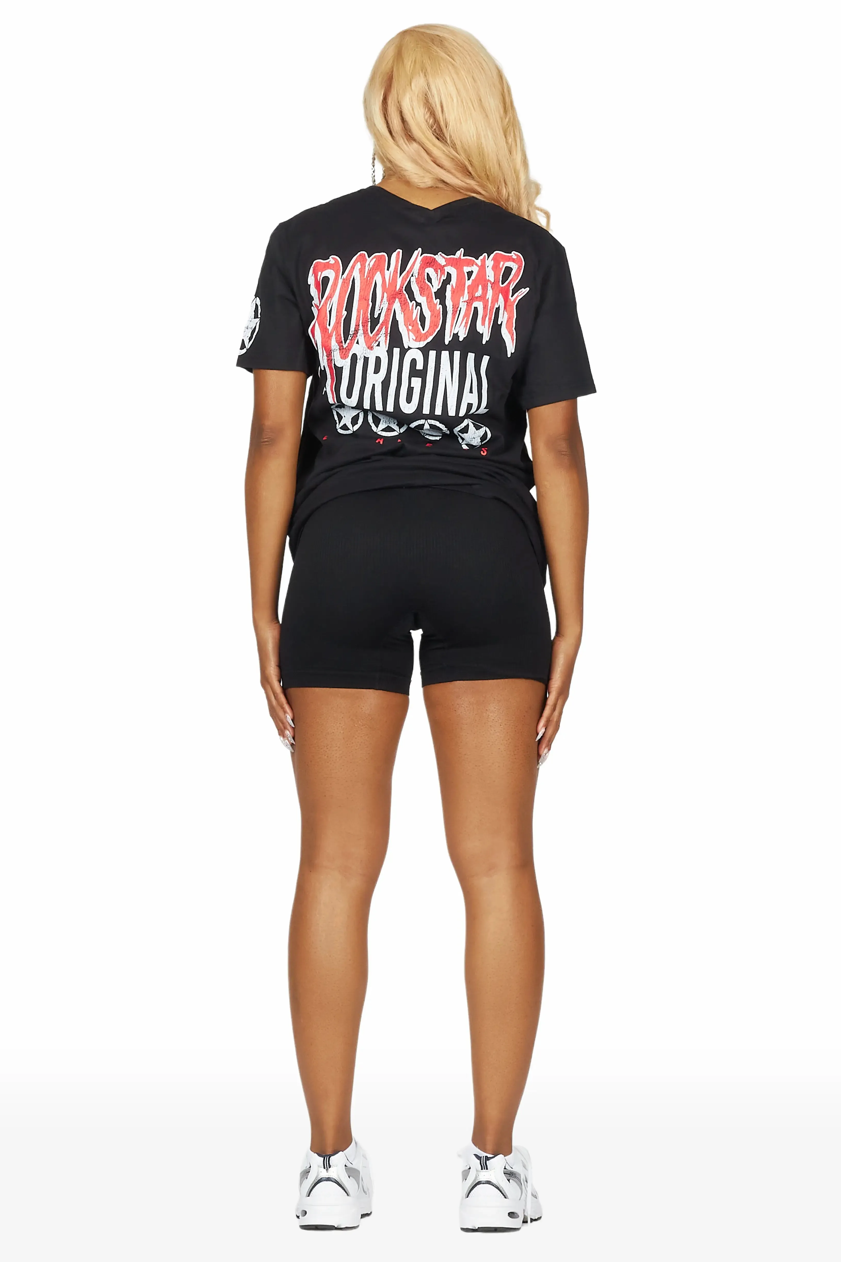 Diandra Black Oversized T-Shirt