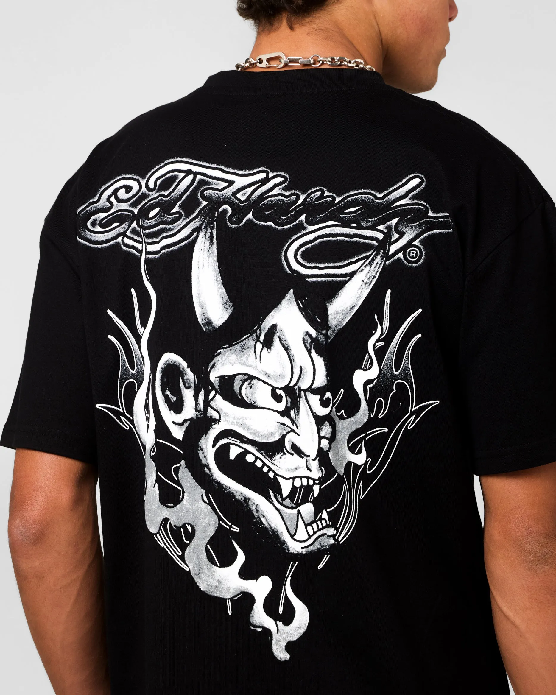 Ed Hardy Double Horns T-Shirt Black