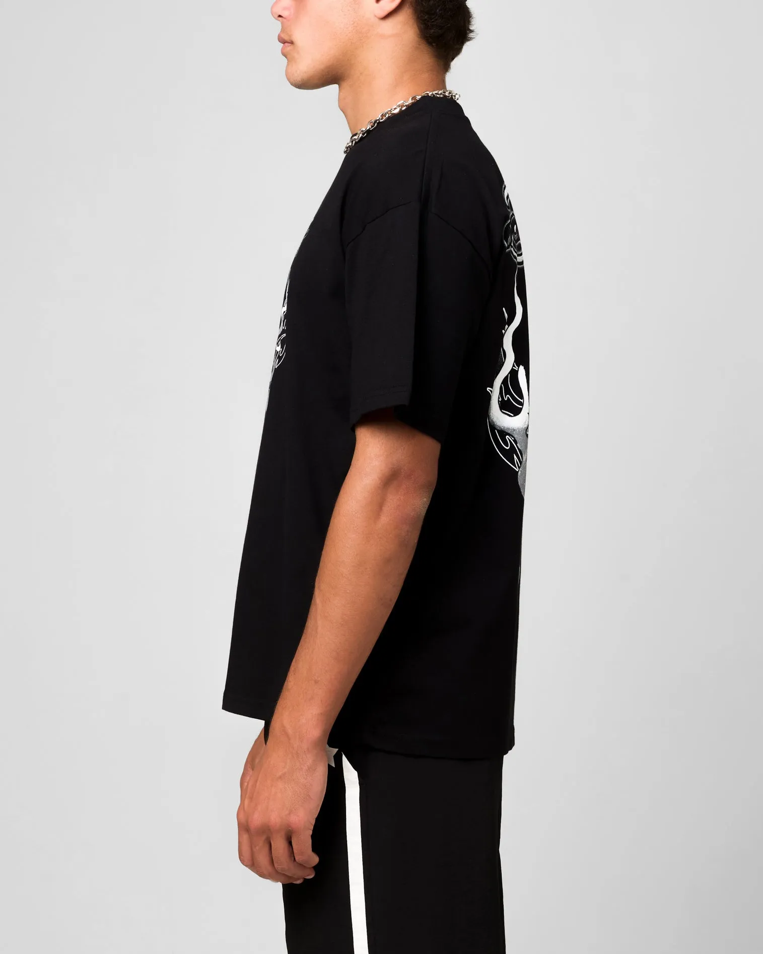 Ed Hardy Double Horns T-Shirt Black