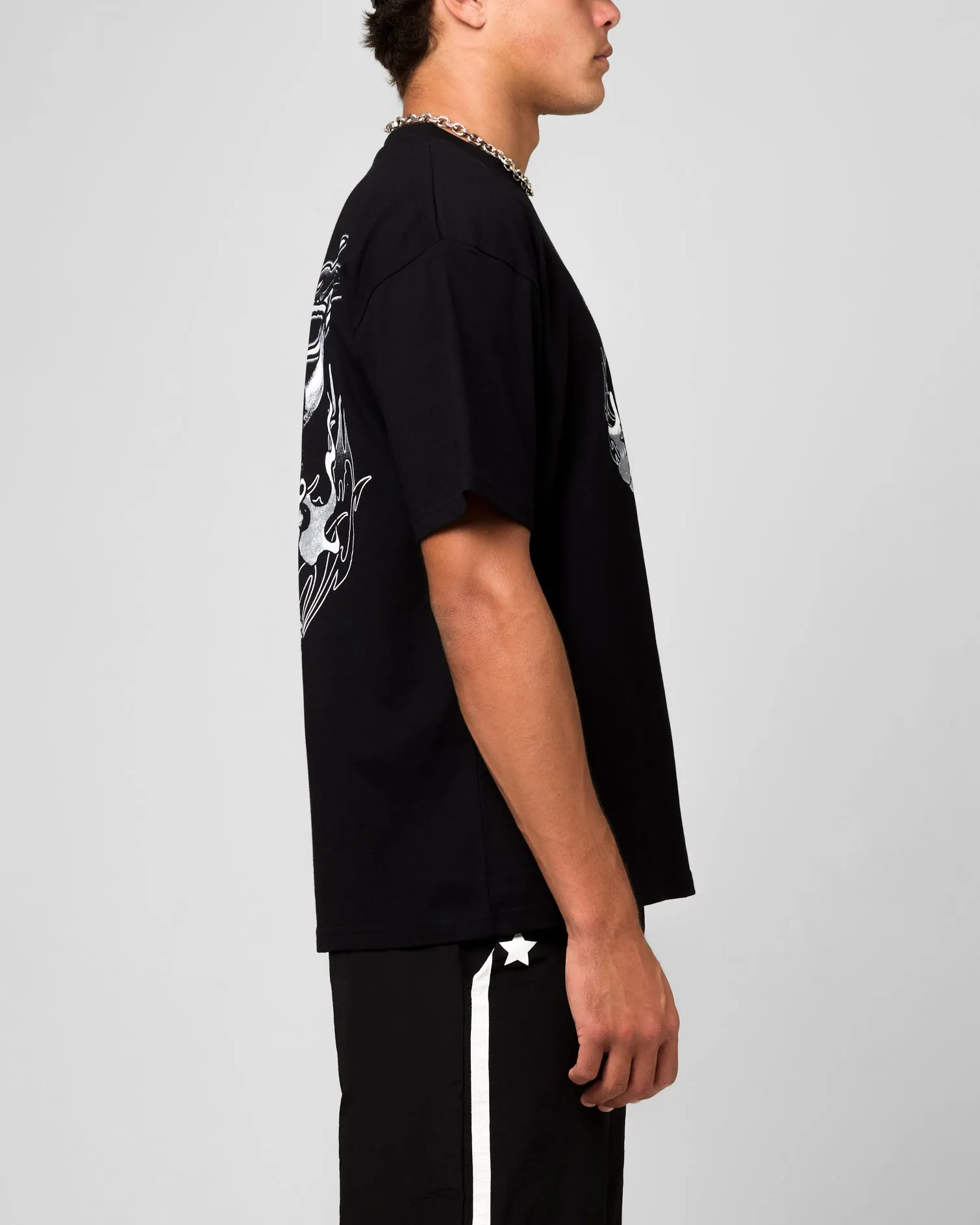 Ed Hardy Double Horns T-Shirt Black
