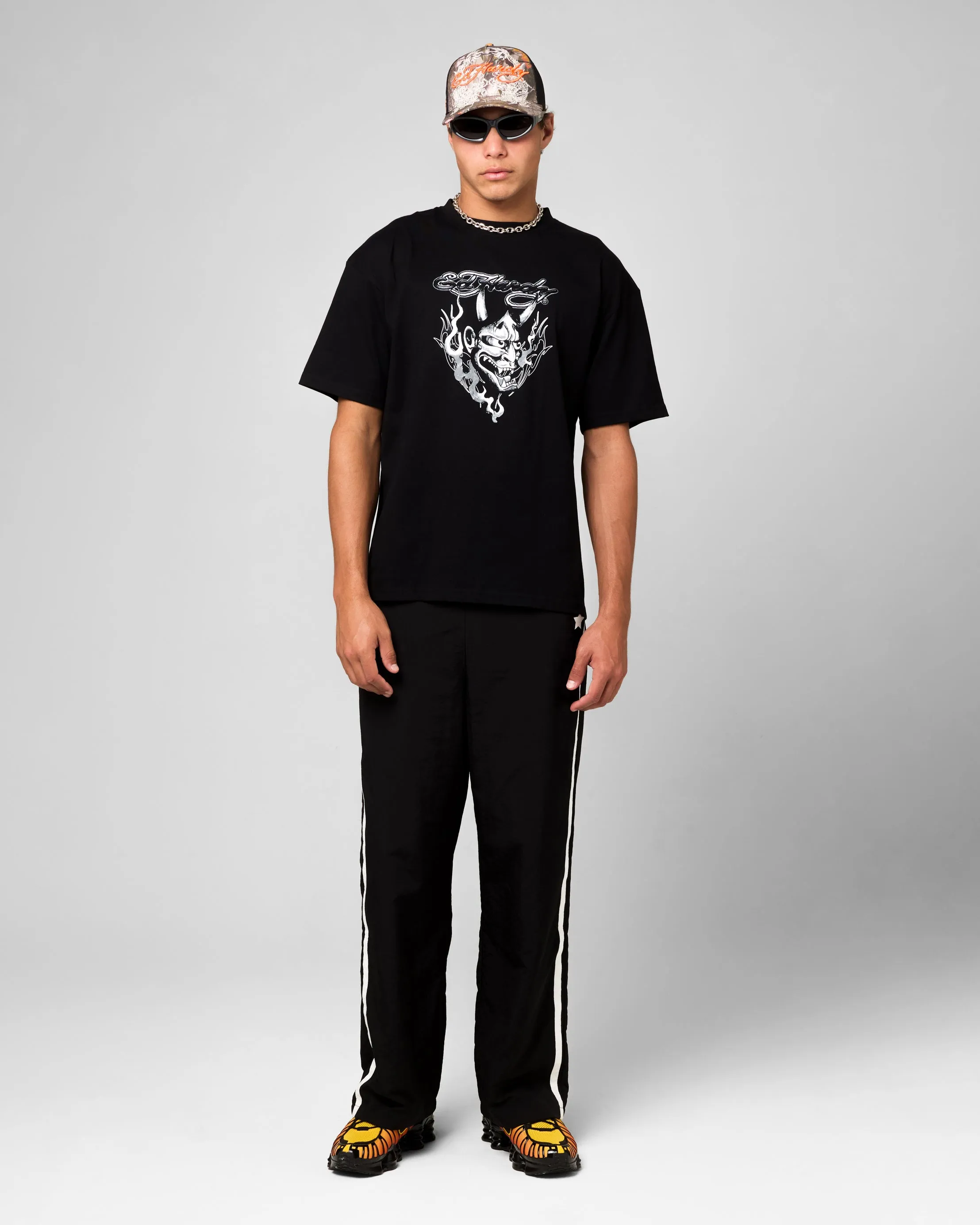 Ed Hardy Double Horns T-Shirt Black