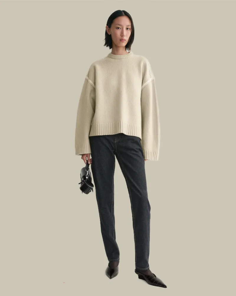 Embroidered Wool Cashmere Knit Harvest