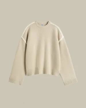 Embroidered Wool Cashmere Knit Harvest