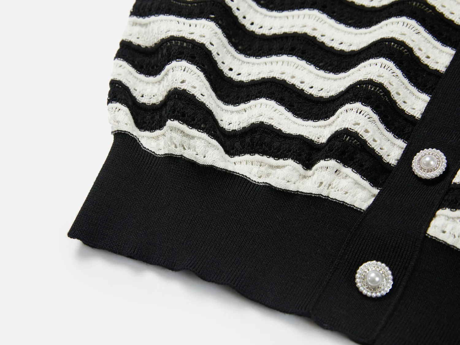 EP YAYING Hollow Striped Knitwear
