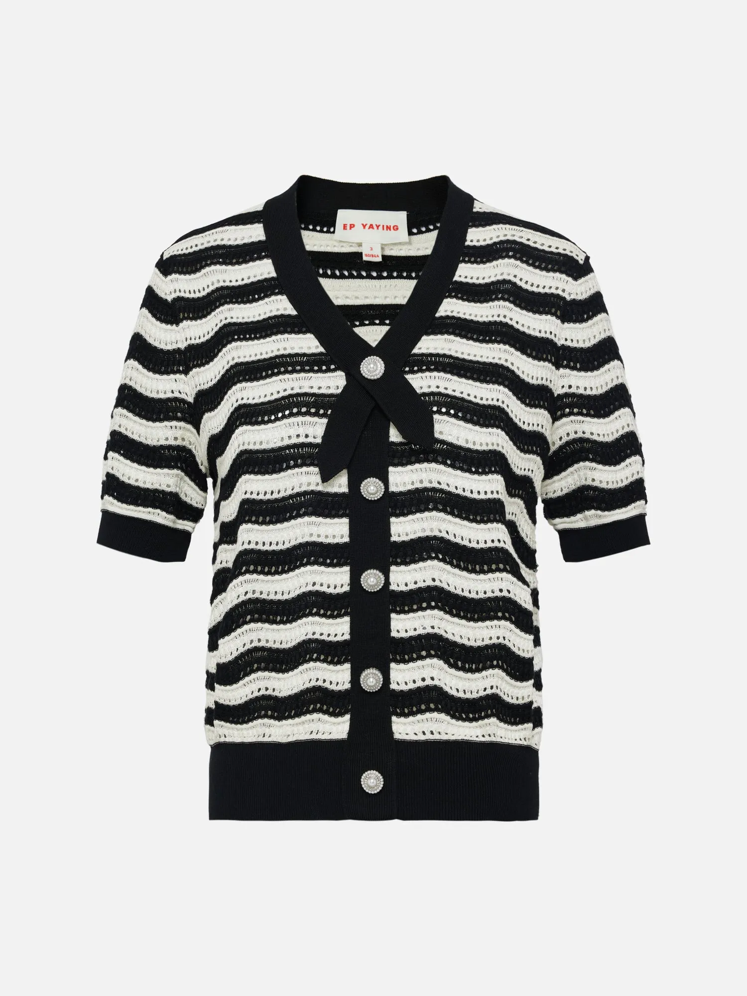 EP YAYING Hollow Striped Knitwear