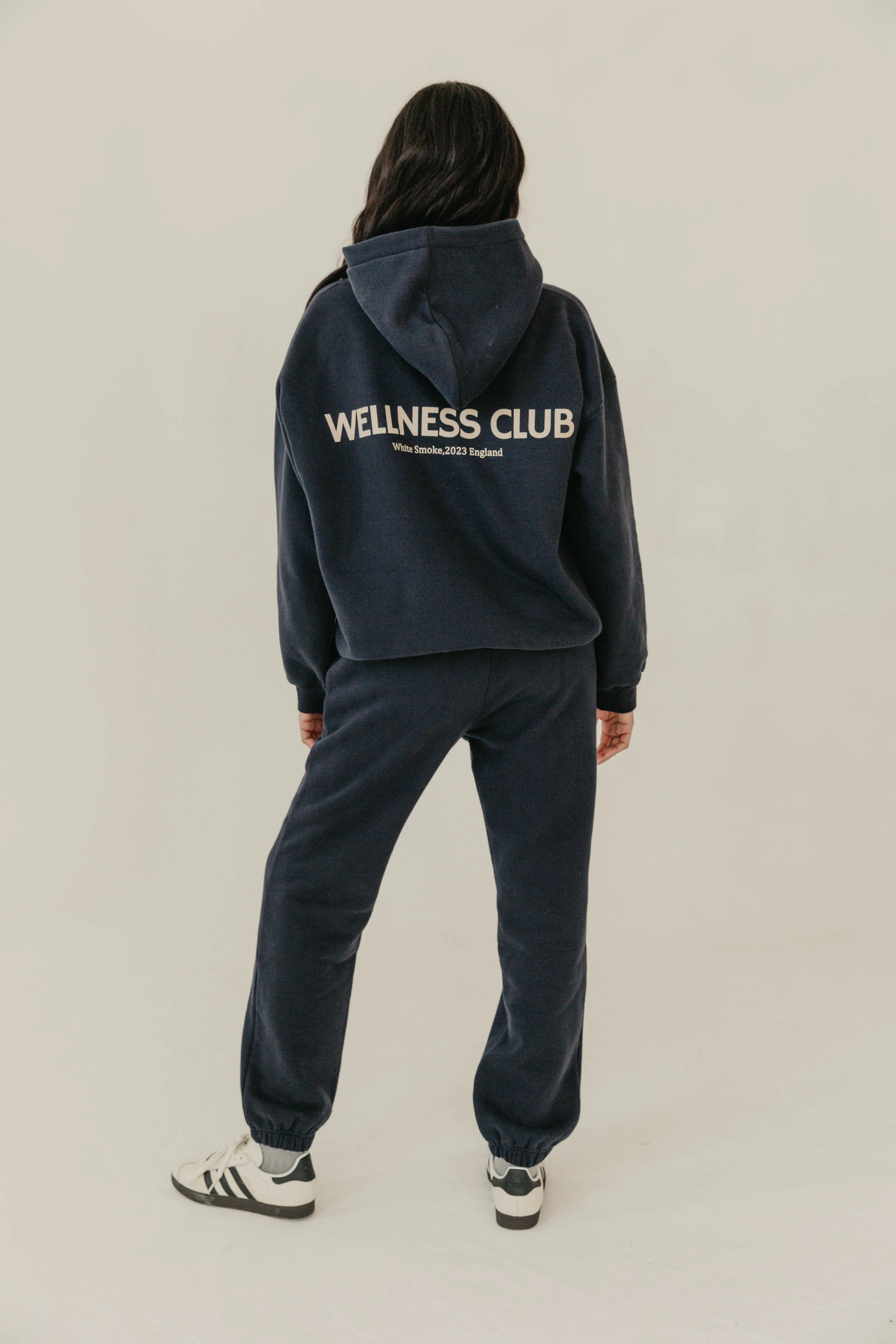 FIKA Cosy Printed Sweatpants - Navy