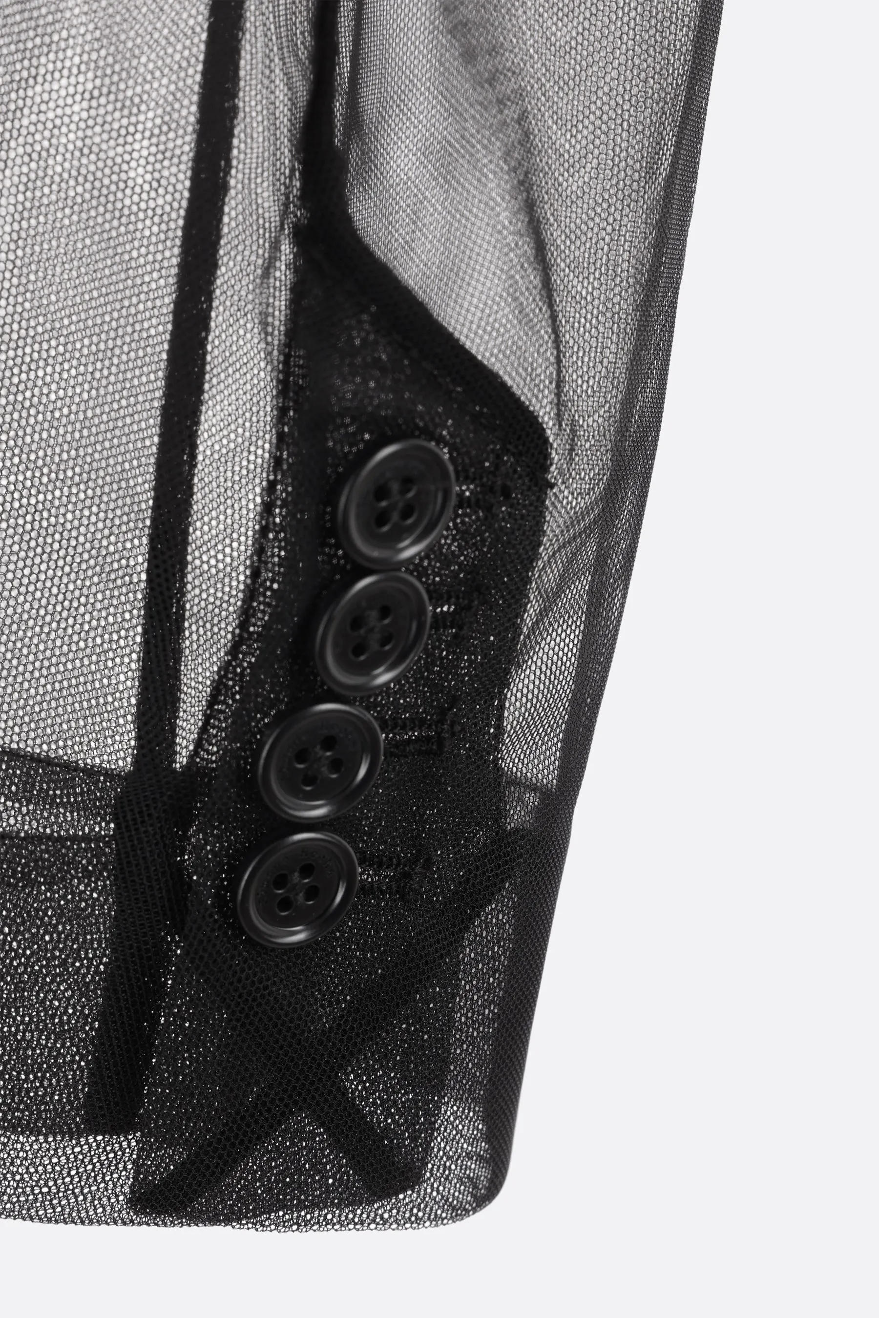 Jeweled Sheer Tulle Blazer