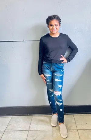 KANCAN- Curvy High Rise Ankle Skinny