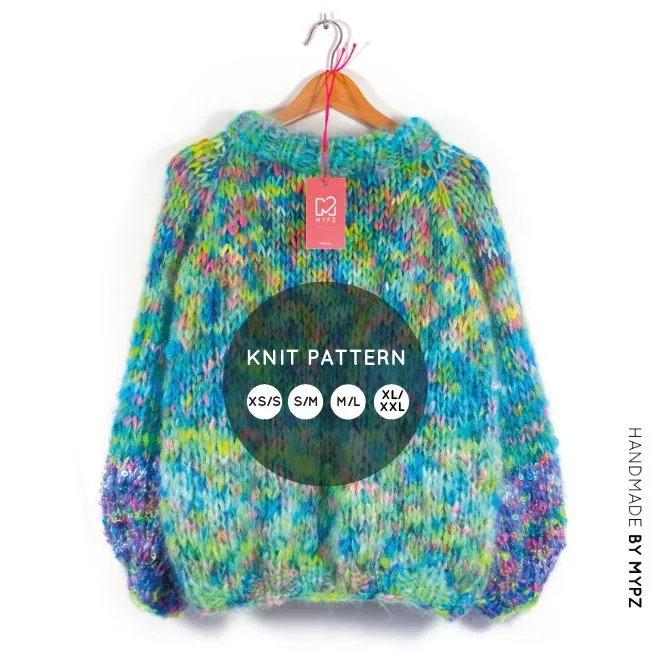 Knit pattern – MYPZ Chunky Raglan Pullover Happy Forest No.15 (ENG-NL)