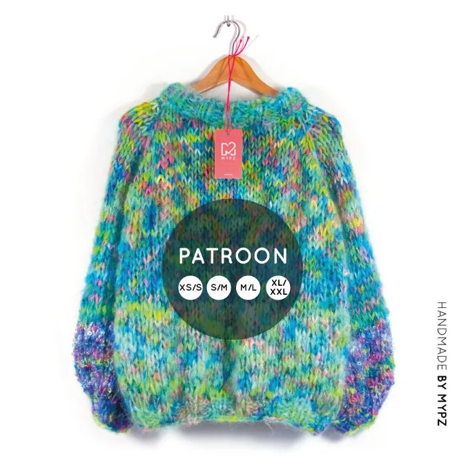 Knit pattern – MYPZ Chunky Raglan Pullover Happy Forest No.15 (ENG-NL)