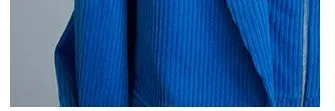LEDIM W corduroy blue blazer jacket - Nella