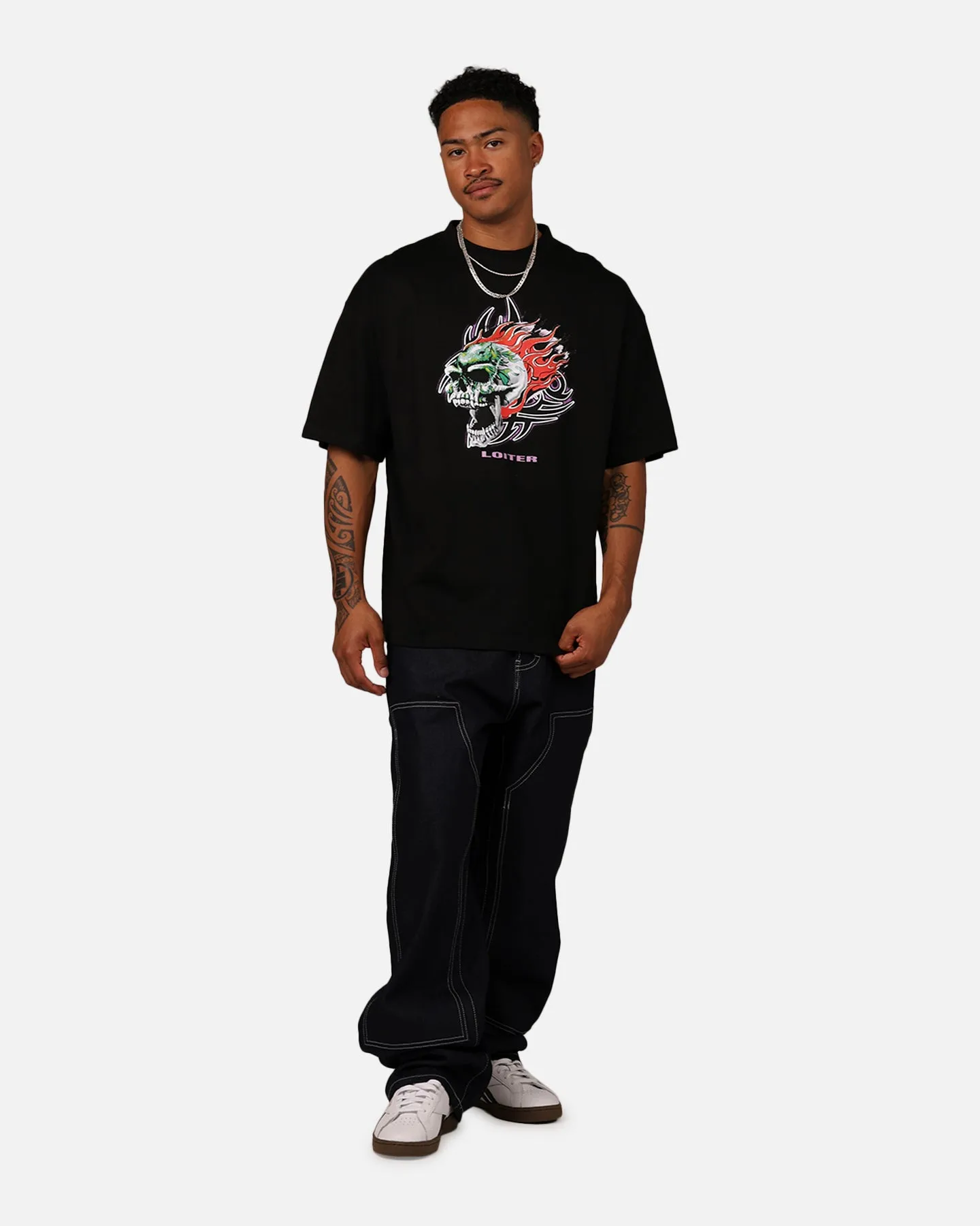Loiter Rip N Dip T-Shirt Black
