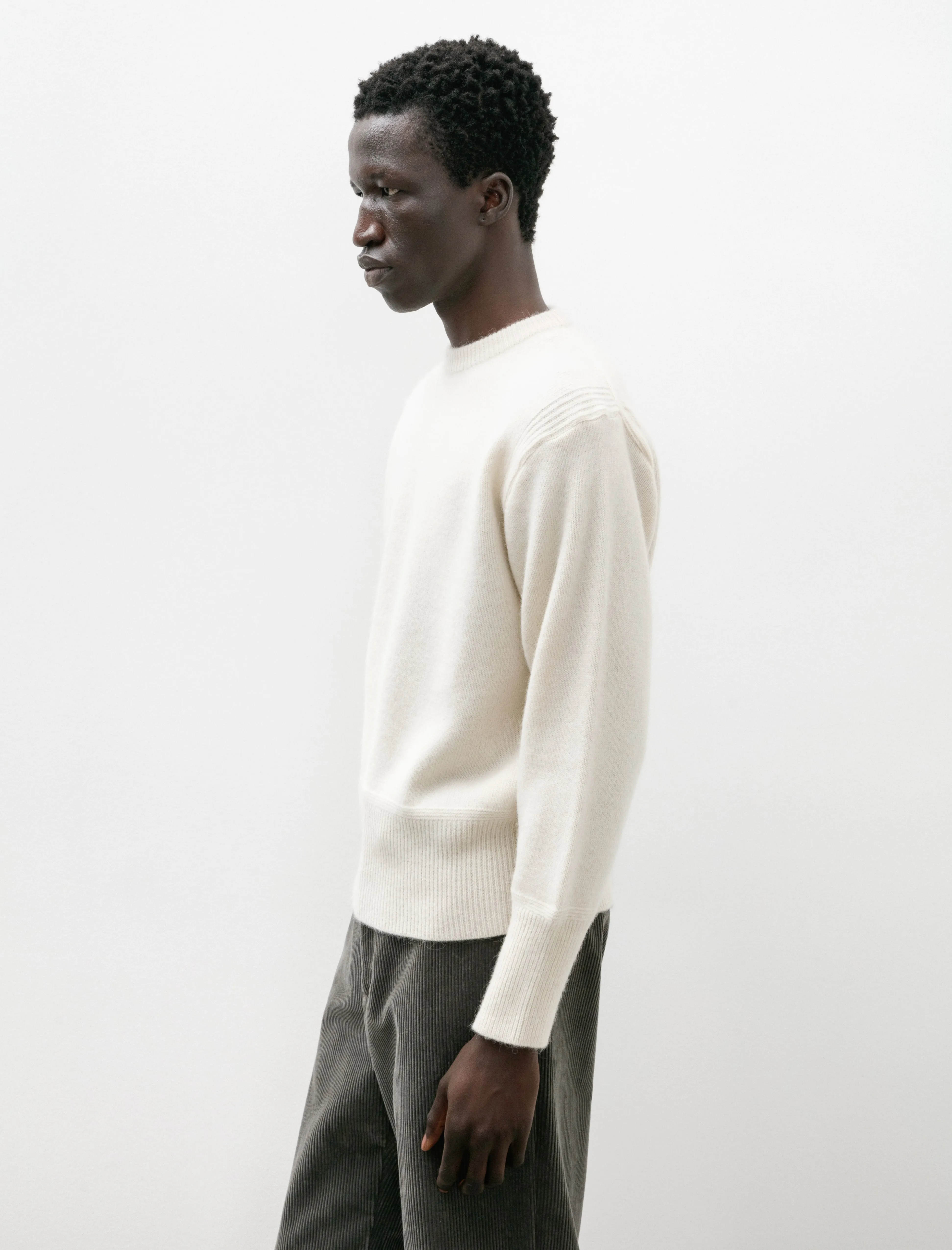 Lot 507 Athletic Crewneck Sweater Ivory