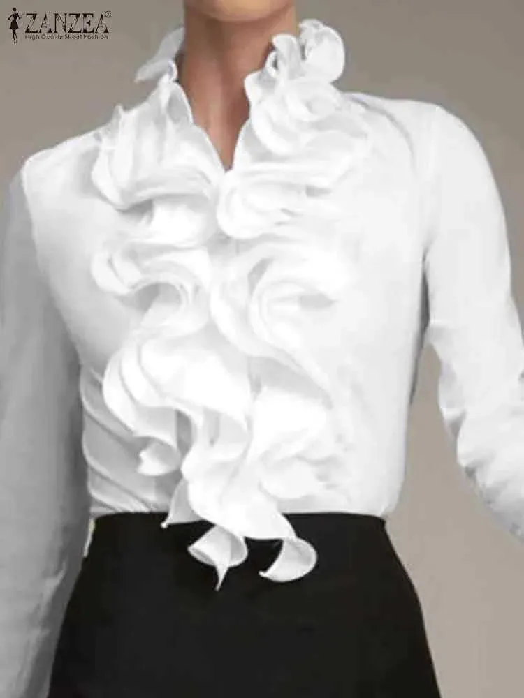 Luna Women's Ruffles Biz Blouse