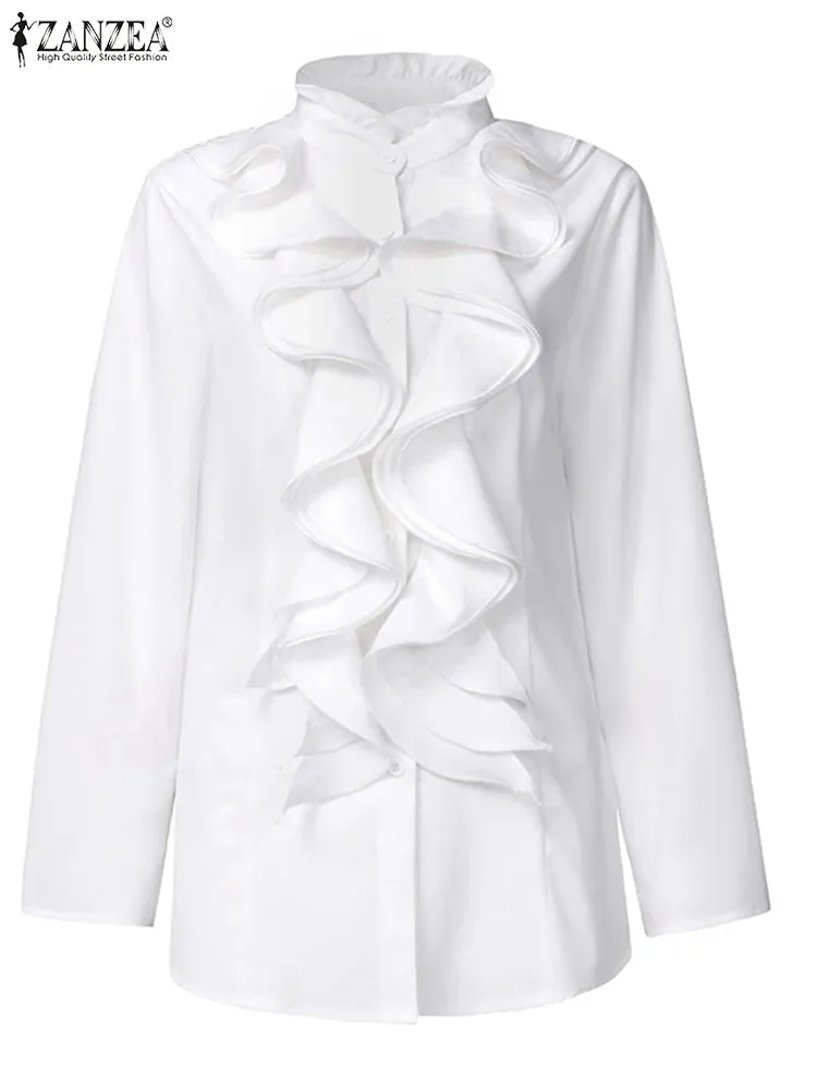 Luna Women's Ruffles Biz Blouse