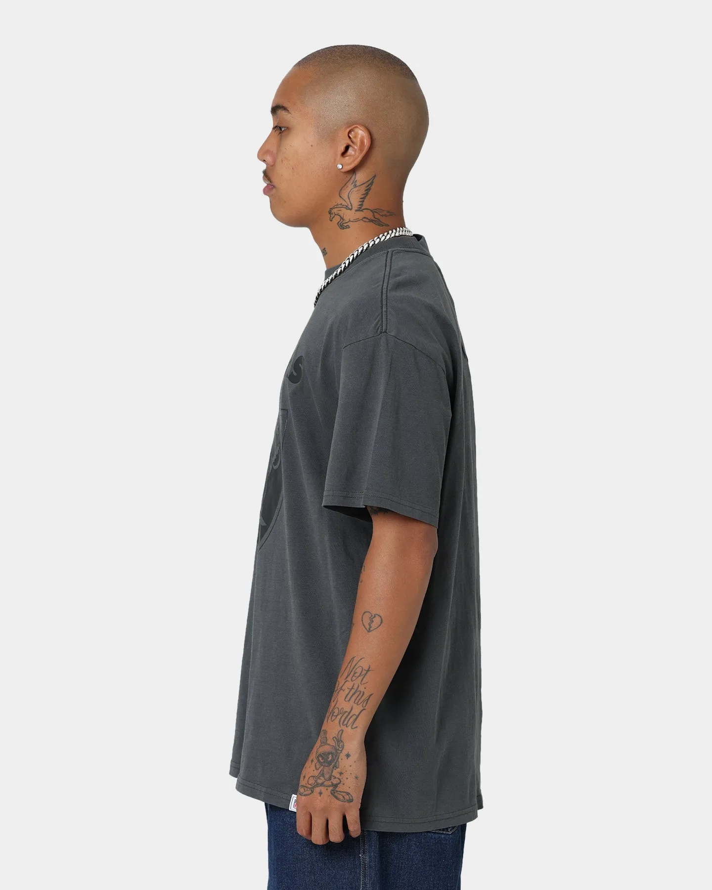 Majestic Athletic Las Vegas Raiders Tonals Logo T-Shirt Gunmetal