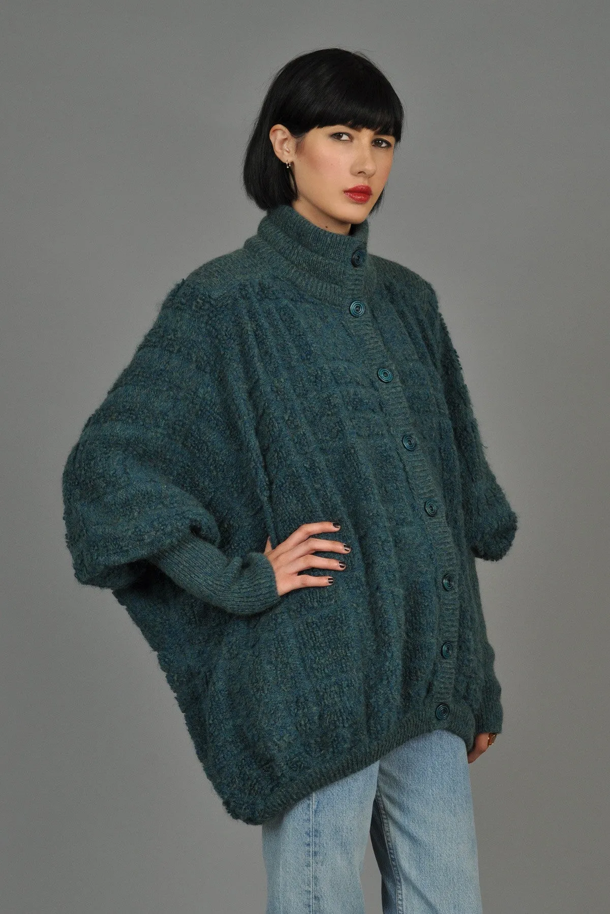 Missoni 1980s Oversized Chunky Knit Cardigan