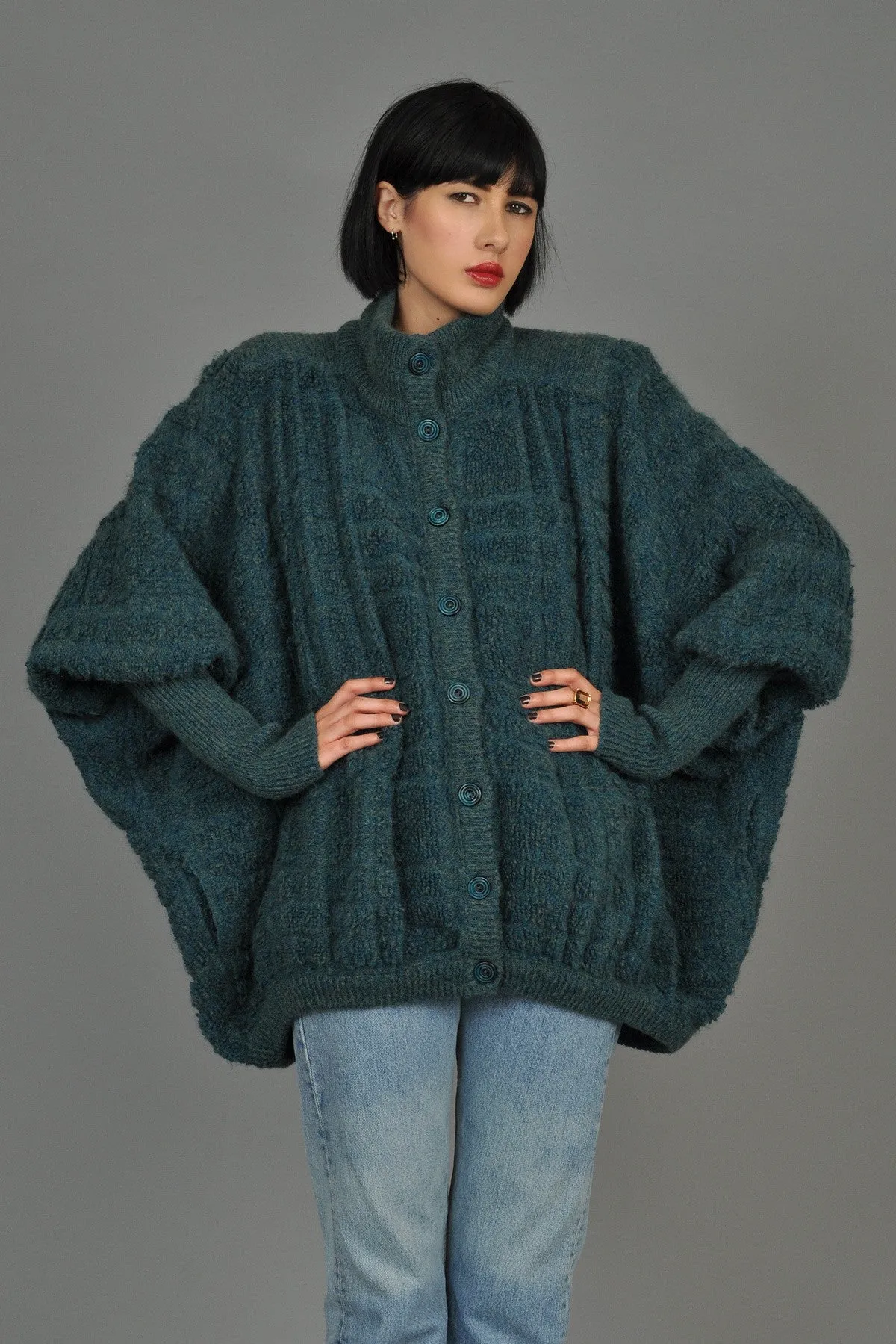Missoni 1980s Oversized Chunky Knit Cardigan