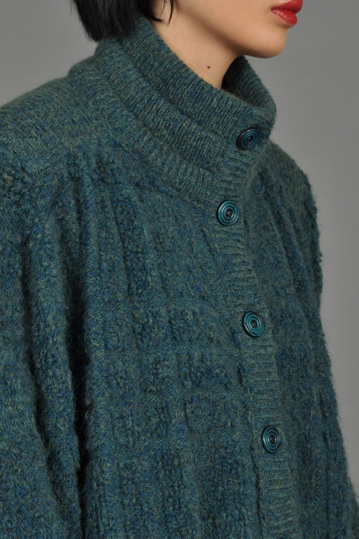 Missoni 1980s Oversized Chunky Knit Cardigan