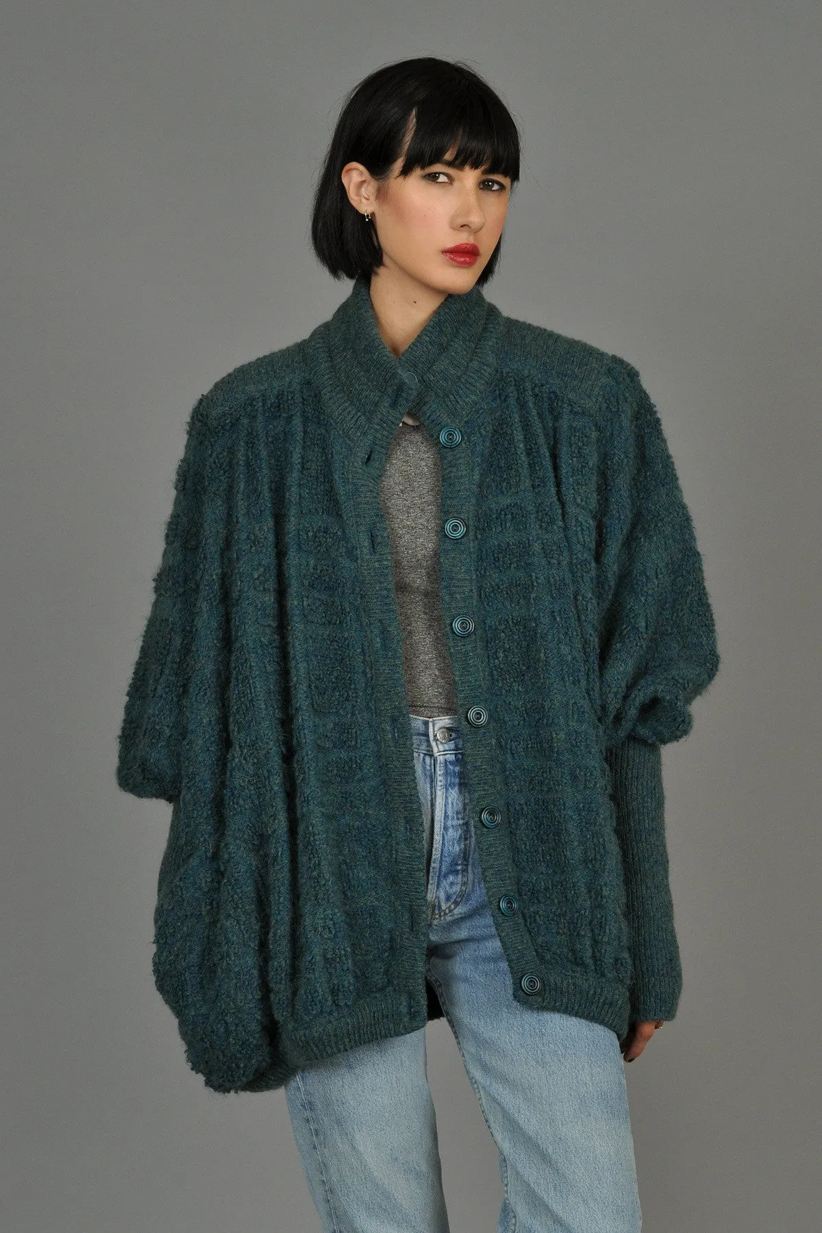 Missoni 1980s Oversized Chunky Knit Cardigan