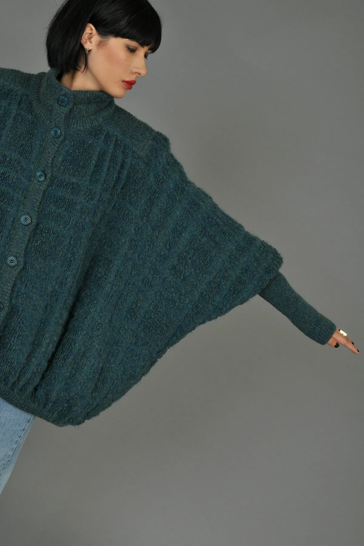 Missoni 1980s Oversized Chunky Knit Cardigan