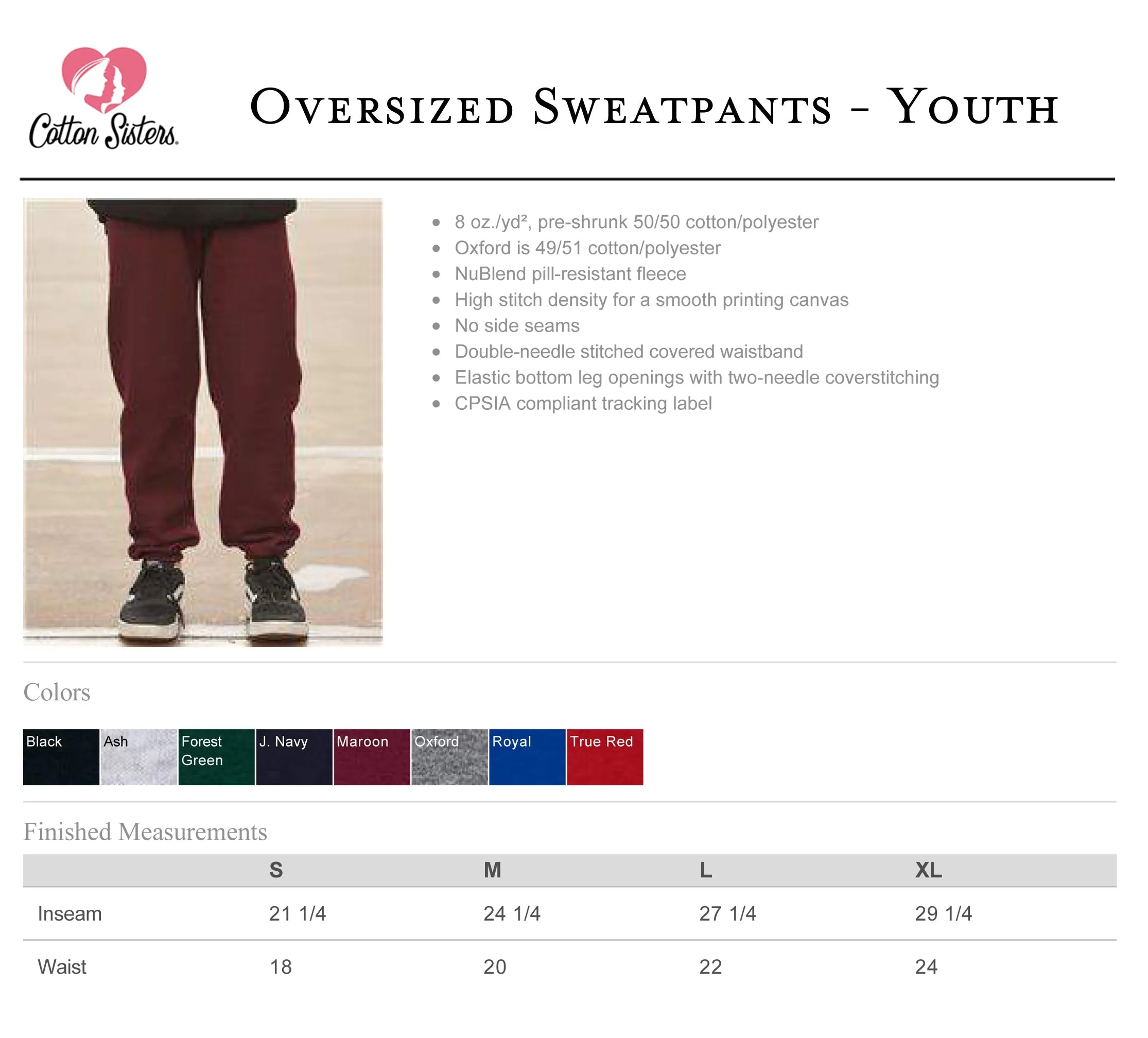 National Charity League Unisex Oversized Sweatpants - NCL Laguna Chapter