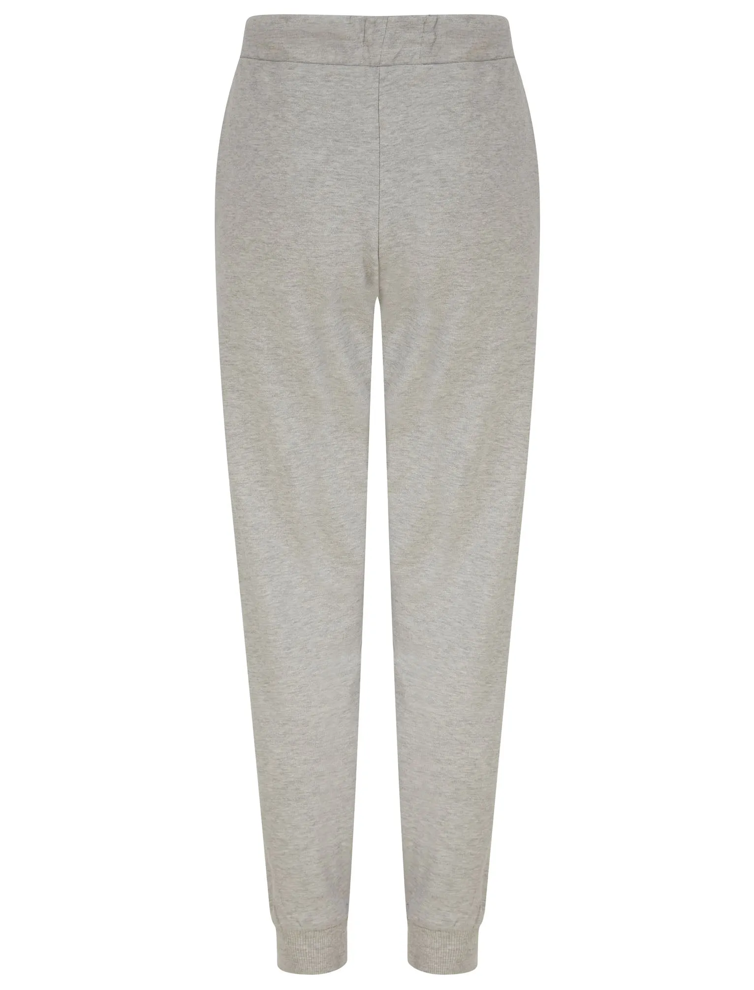 NYC 212 Motif Brushback Fleece Cuffed Joggers in Light Grey Marl - Tokyo Laundry