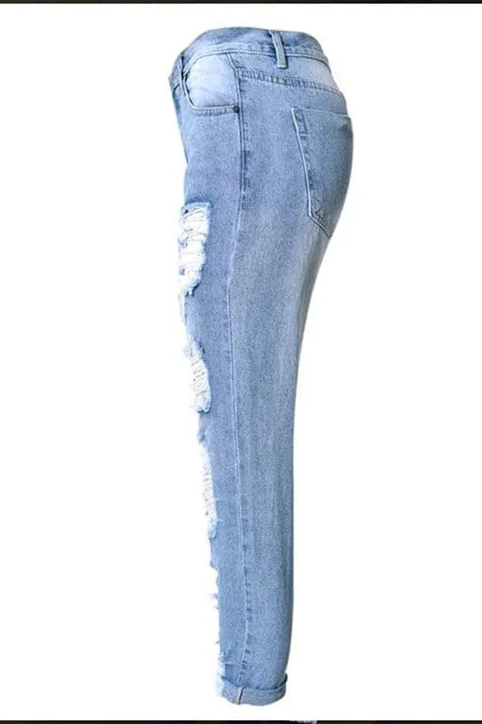 PA941 Ripped Distressed Skinny Jeans
