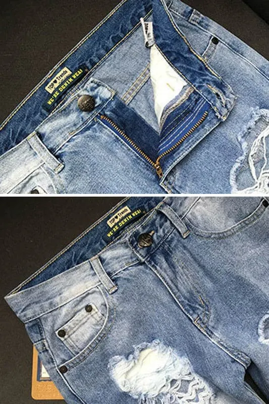 PA941 Ripped Distressed Skinny Jeans