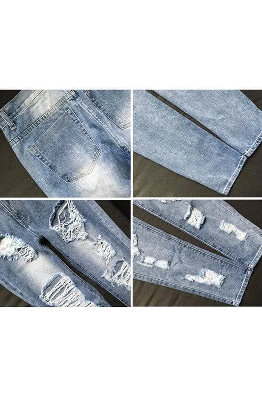 PA941 Ripped Distressed Skinny Jeans